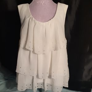 Joe Fresh Triple Layered White Dress